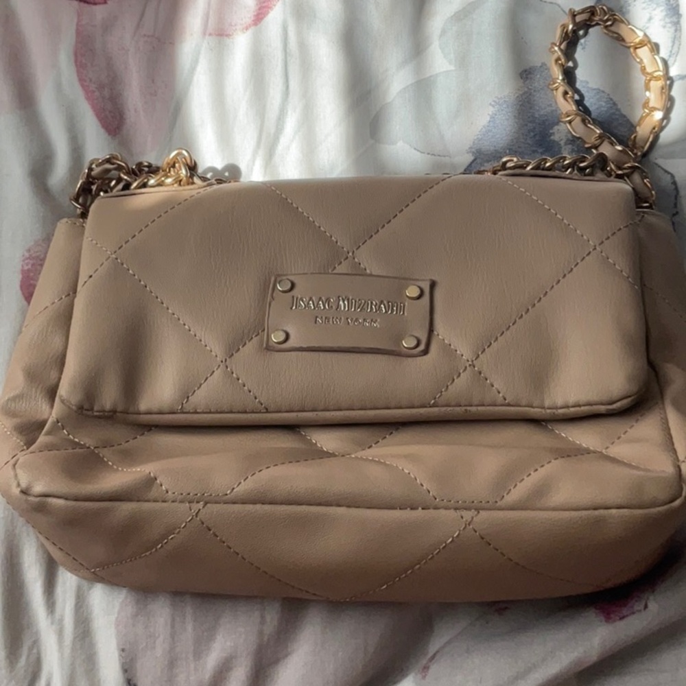 Isaac Mizrahi Tan Quilted Women's Bag